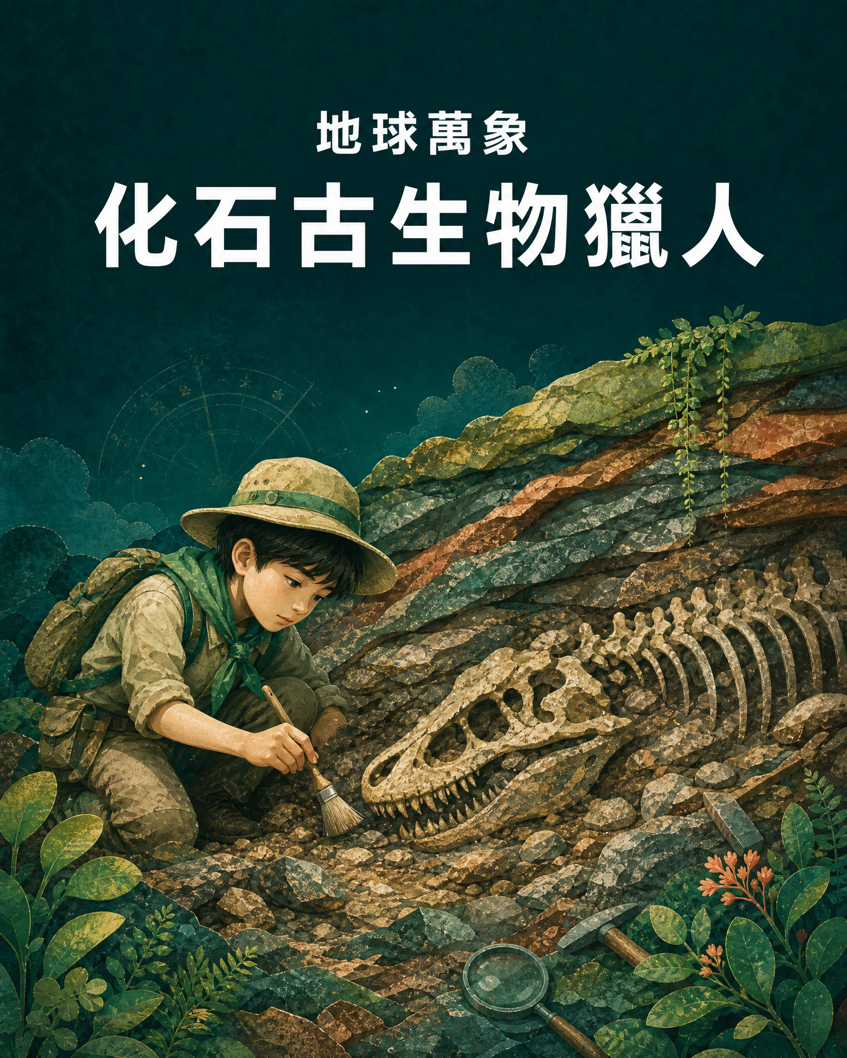 地球萬象 化石古生物獵人課程插畫